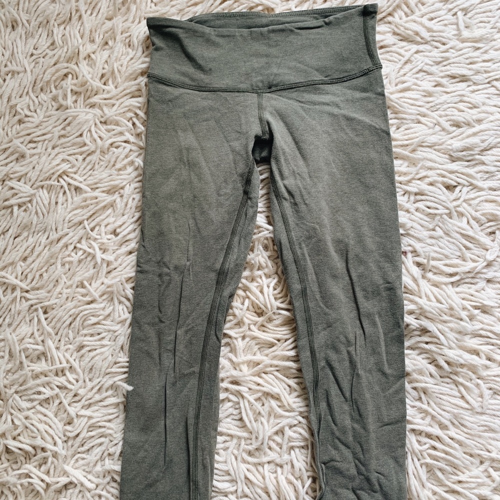Cropped Lululemon Green Leggings